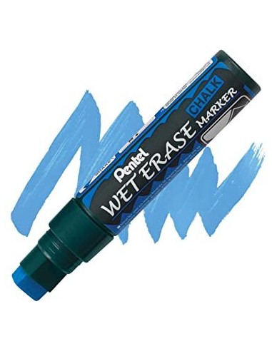 ROTULADOR TIZA LIQUIDA WET ERASE JUMBO AZUL P.BISELADA