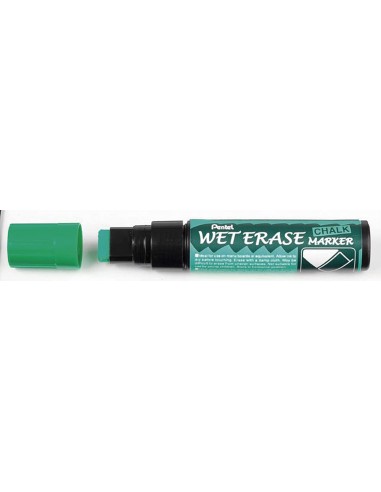 ROTULADOR TIZA LIQUIDA WET ERASE JUMBO VERDE. P.BISELADA