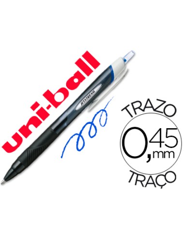 BOLÍGRAFO ROLLER AZUL RETRÁCTIL UNIBALL JETSTREAM SPORT