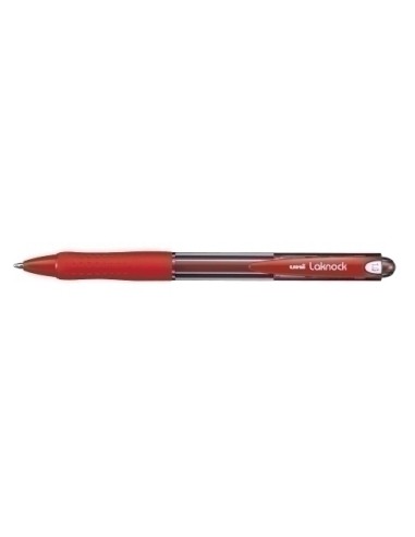 BOLIGRAFO UNI-BALL LAKNOCK 1MM COLOR ROJO