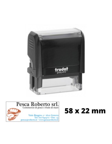 SELLO TRODAT PRINTY AUTOMÁTICO 4913 MONOCOLOR 57x22mm.