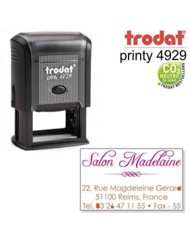 SELLO TRODAT PRINTY 4929 MONOCOLOR 49x29mm.