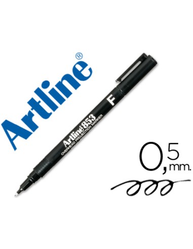 ROTULADOR ARTLINE PERMANENTE CON UN TRAZO DE 0,5mm NEGRO