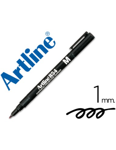 ROTULADOR ARTLINE PERMANENTE CON UN TRAZO DE 1mm NEGRO