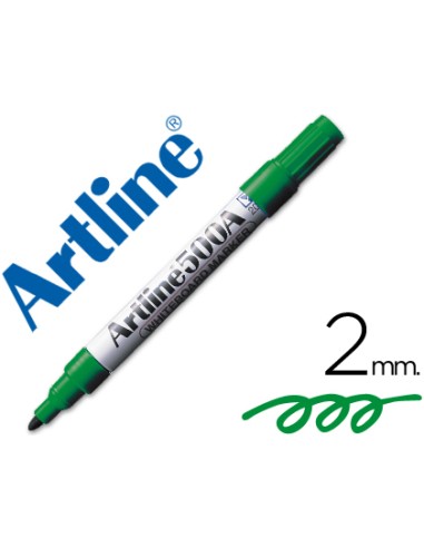 ROTULADOR ARTLINE VERDE CON PUNTA REDONDA I UN TRAZO DE 2mm