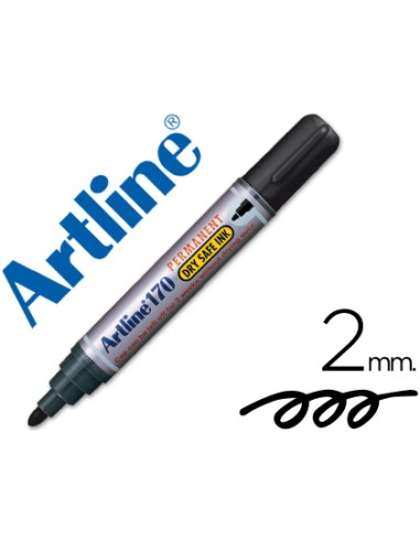 ROTULADOR ARTLINE NEGRO PERMANENTE CON UN TRAZO DE 2mm