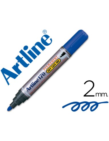 ROTULADOR ARTLINE AZUL PERMANENTE CON UN TRAZO DE 2mm