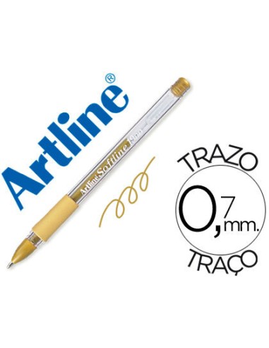 BOLÍGRAFO ARTLINE COLOR ORO METÁLICO CON TINTA DE ACEITE