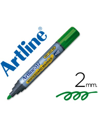 ROTULADOR ARTLINE VERDE PARA PIZARRA CON TRAZO DE 2mm