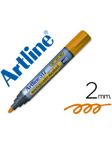 ROTULADOR ARTLINE AMARILLO PARA PIZARRA CON TRAZO DE 2mm