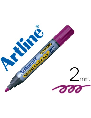 ROTULADOR ARTLINE VIOLETA PARA PIZARRA CON TRAZO DE 2mm