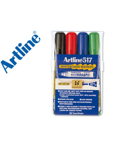 PACK DE 4 ROTULADORES ARTLINE DE COLORES VARIADOS TRAZO 2mm