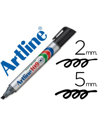 ROTULADOR PERMANENTE ARTLINE CON PUNTA BISELADA NEGRO