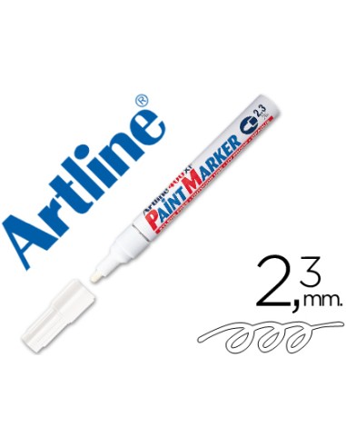 ROTULADOR PERMANENTE BLANCO ARTLINE CON PUNTA DE 2,3mm