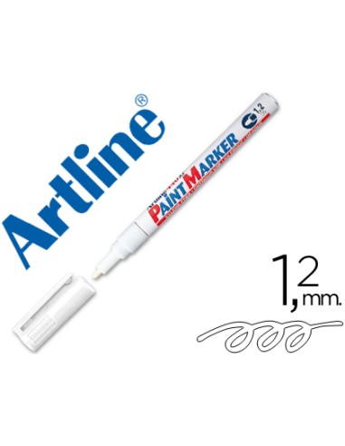 ROTULADOR PERMANENTE BLANCO ARTLINE CON PUNTA DE 1,2mm