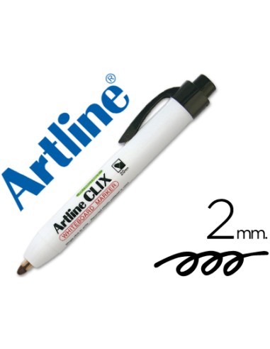 ROTULADOR NEGRO ARTLINE CLIX PARA PIZARRA BLANCA