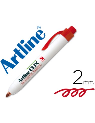 ROTULADOR ROJO ARTLINE CLIX PARA PIZARRA BLANCA