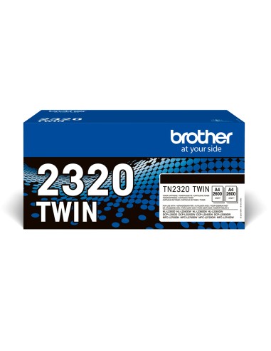 TONER BROTHER NEGRO TN-2320 TWIN PACK 2 UD.