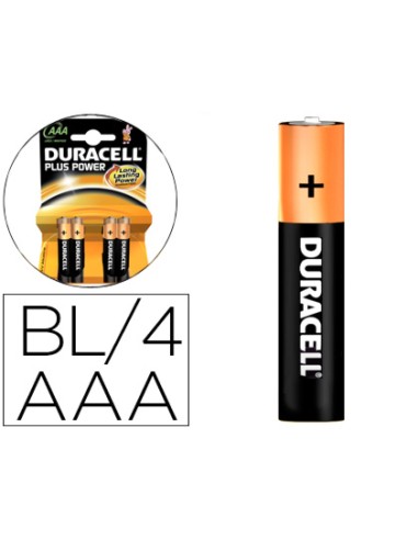 PILA RECARGABLE DURACELL AAA 750MAH 4UD