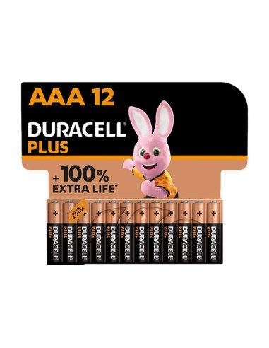 PILA DURACELL AAA PLUS POWER LR03 AAA PACK 12 UDS.