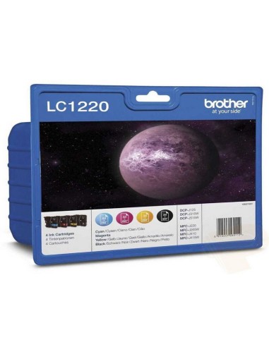 PACK 4 COLORES BROTHER LC1220