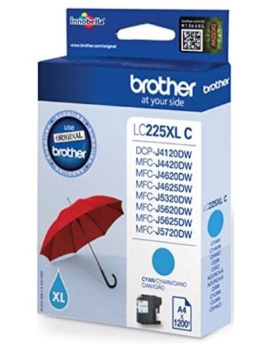 CARTUTX BROTHER LC225XL CYAN 1200p