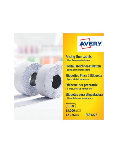 ETIQUETAS AVERY ADHESIVAS 1 LINIA PERMANENTE 26x12 BLANCA