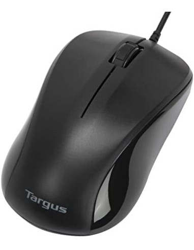 MOUSE TARGUS NEGRO CON CABLE USB.