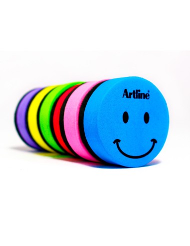 BORRADOR REDONDO MAGNETICO PIZARRA BLANCA SMILEY ARTLINE