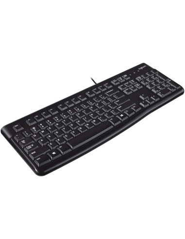 TECLADO LOGITECH USB K120 NEGRO CON CABLE.