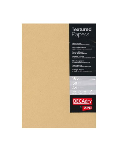 PAPEL TEXTURA KRAFT 165GR A4 APLI P.50