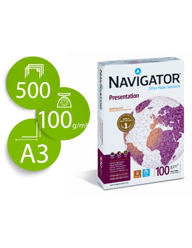 PAPEL BLANCO DIN A3 100GR 500H NAVIGATOR