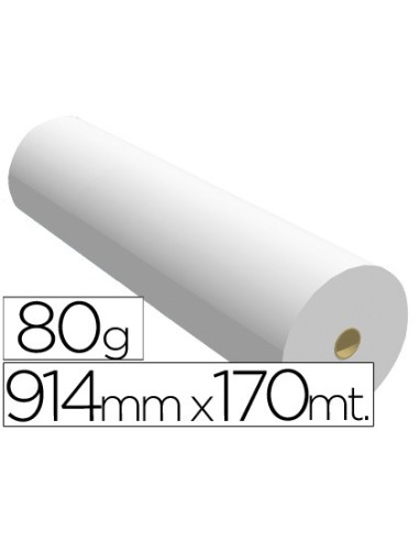 PAPEL REPROGRAFIA PARA PLANOS 914MMx170MT 80GR NAVIGATOR