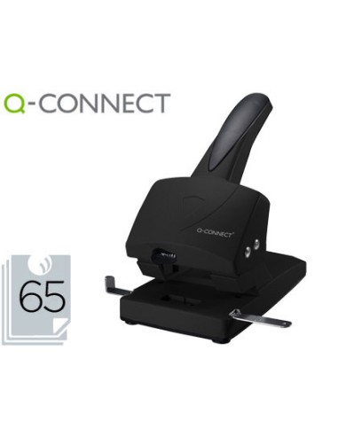 TALADRADOR NEGRO Q-CONNECT CON CAPACIDAD DE PERFORAR 65H