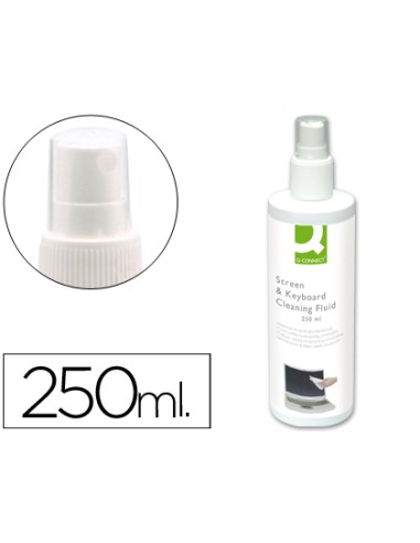 250ml DE SPRAY PARA LIMPIAR PANTALLAS Y TECLADOS Q-CONNECT