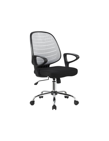 SILLA DE OFICINA Q-CONNECT BASE METALIZADA NEGRA Y GRIS.