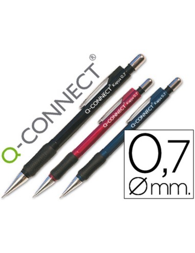 PORTAMINAS Q-CONNECT SUBJECIÓN CAUCHO 0.7 MM