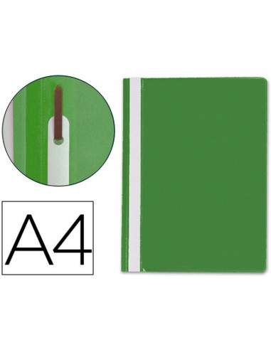 CARPETA DOSSIER FASTENER PLÁSTICO Q-CONNECT DIN A4 VERDE