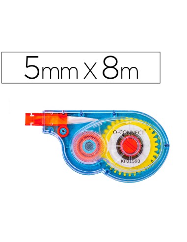 CORRECTOR Q-CONNECT CINTA BLANCA 5MMx8M.