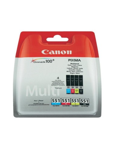 PACK 4 CARTUCHOS CANON CLI-551