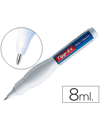 CORRECTOR TIPP-EX LÁPIZ 8ml. CON PUNTA METÁLICA.