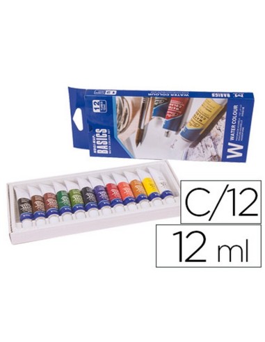 ACUARELA ARTIST 12 COLORES CAJA CARTÓN TUBOS DE 12 ML