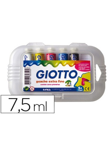 TÉMPERA GIOTTO 5 COLORES LUMINOSOS ULTRAFINA EN TUBO 7,5 ML