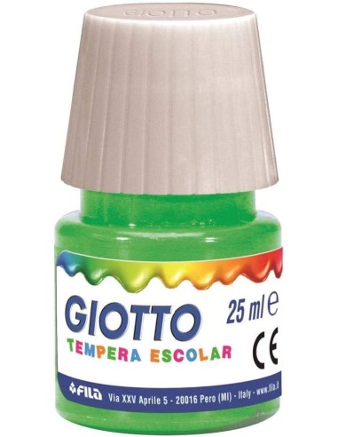 TÉMPERA ESCOLAR VERDE 25ML GIOTTO **PRECIO LIQUIDACIÓN