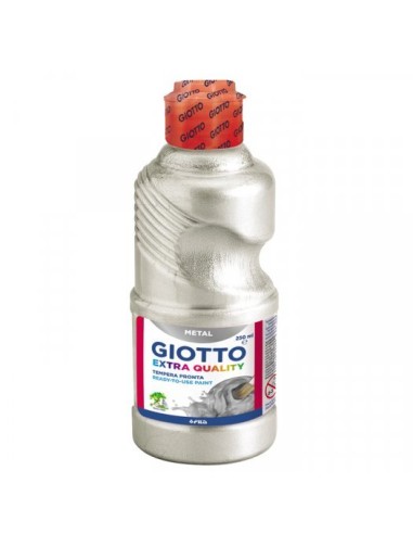 TÉMPERA LIQUIDA PLATA METALIZADA 250ML GIOTTO **LIQUIDACIÓN