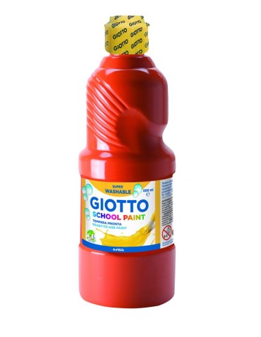 TEMPERA ESCOLAR ROJO ESCARLATA 500ML GIOTTO **LIQUIDACIÓN