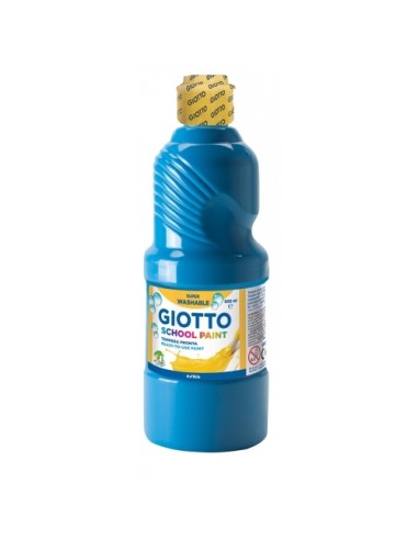 TEMPERA ESCOLAR CYAN 500ML GIOTTO **PRECIO ESP LIQUIDACIÓN *