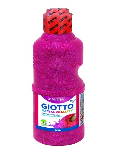 TEMPERA GLITTER MAGENTA 250ML GIOTTO **PRECIO LIQUIDACIÓN