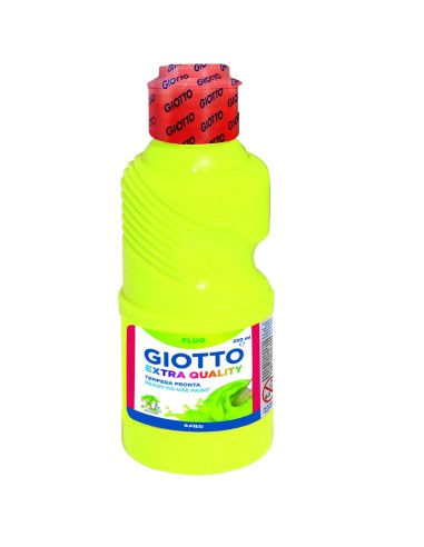 TEMPERA LIQUIDA AMARILLO FLUOR 250ML GIOTTO **LIQUIDACIÓN