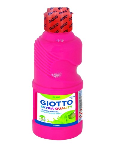 TEMPERA LIQUIDA ROSA FLUOR 250ML GIOTTO **LIQUIDACIÓN